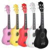 NN UK 01 BLACK ukulele sopranowe czarne pokrowiec