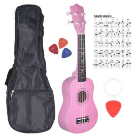 NN UK 01 PINK ukulele sopranowe różowe pokrowiec