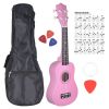 NN UK 01 PINK ukulele sopranowe różowe pokrowiec