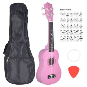 NN UK 01 PINK ukulele sopranowe różowe pokrowiec