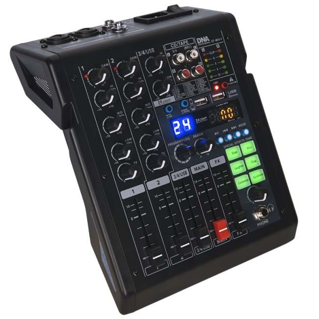 DNA EF-MIX 4 mikser audio USB MP3 Bluetooth analog DNA EF-MIX 4 mikser audio USB MP3 Bluetooth analog