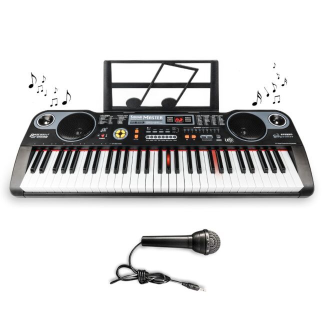 MQ 6115L KEYBOARD edukacyjny podświetlane klawisze MQ 6119 KEYBOARD klawisze z mikrofonem dla dzieci