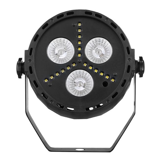LIGHT4ME TRI PAR STROBE reflektor par stroboskop oświetlenie imprezowe efekt świetlny LED RGB+W