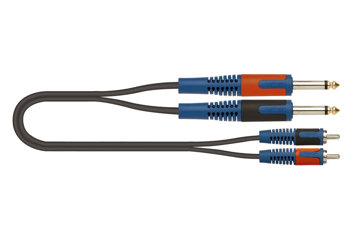 QUIK LOK RKSA130-2 QUIK LOK RKSA130-2 - kabel 2 x Jack Mono 6,3 mm 2 x RCA (2m)