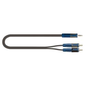 QUIK LOK RKSA150-2 - Minijack Stereo 3,5 mm 2 x RCA (2m)