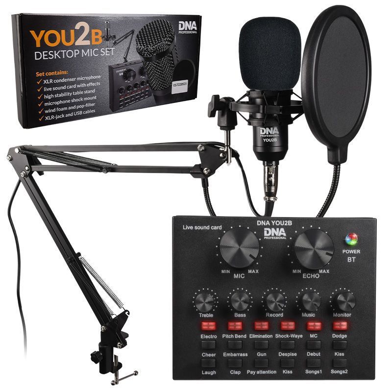 DNA YOU2B zestaw mikrofon interfejs audio statyw
