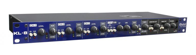 RADIAL KL-8 RADIAL KL-8 - Mikser audio dla keyboardów, wejścia USB