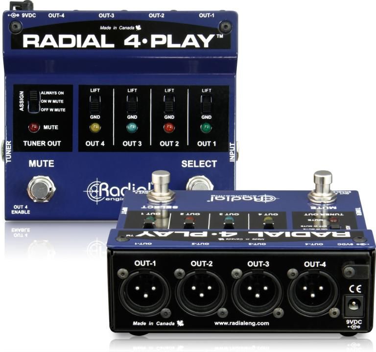 RADIAL 4-Play RADIAL 4-Play - Di-box MULTI-OUTPUT dla klawiszy