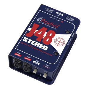 RADIAL J48 Stereo - Di-box aktywny z zasialniem phantom