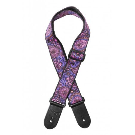 Stagg SWO-PSLY1-PNK - pasek do gitary, nylonowy