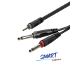 Roxtone SAYC130L2 - Kabel audio Jack 3.5 stereo 2xJack 6.3 mono 2m