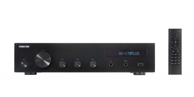 FONESTAR Bluetooth® / USB / FM Stereo Amplifier AS-170PLUS FONESTAR AS-170PLUS - amplituner Bluetooth / USB / FM Stereo