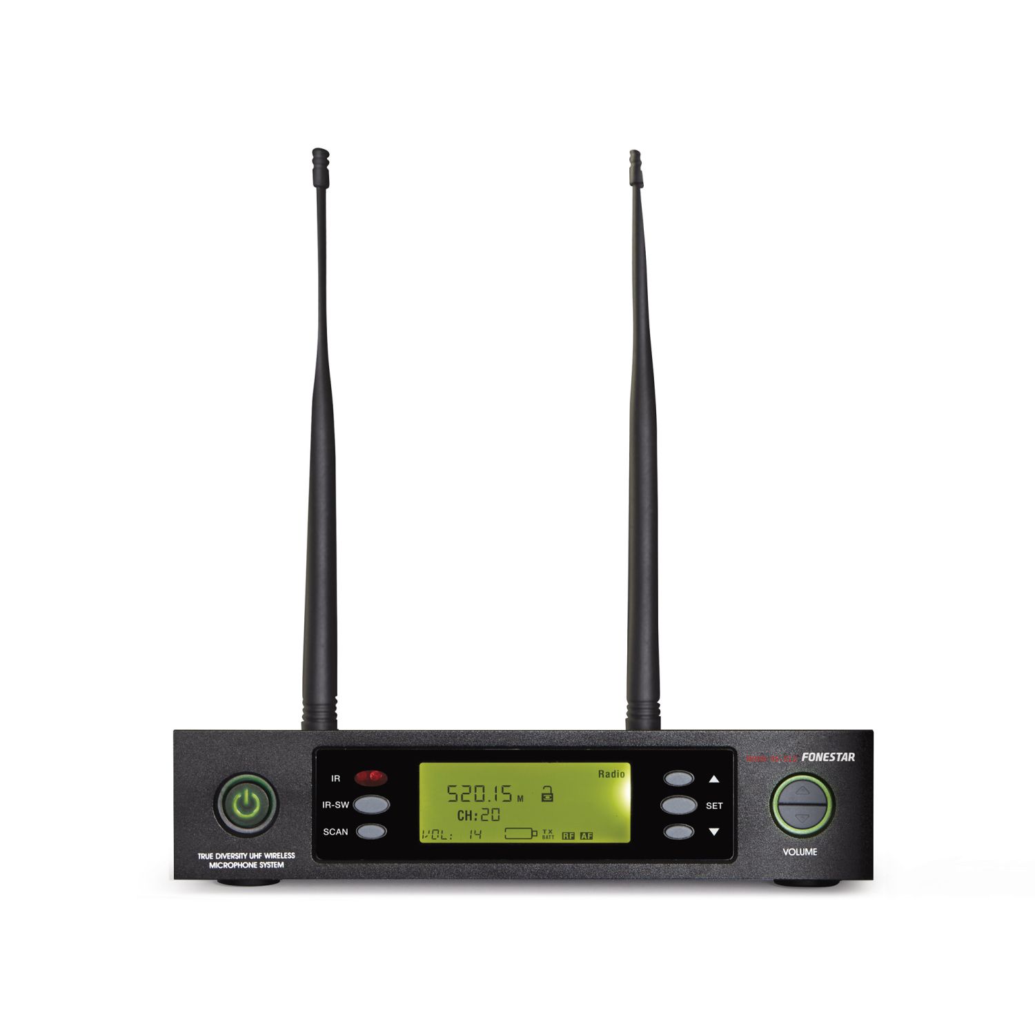 FONESTAR UHF True Diversity Receiver MSHR-45-631 FONESTAR UHF True Diversity Receiver MSHR-45-631 - Odbiornik