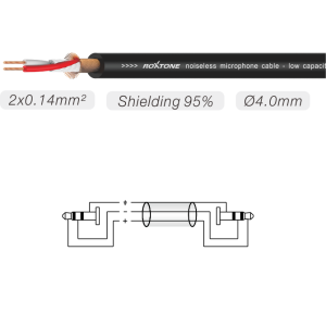 Roxtone SACC240L1.5 - Kabel audio Jack 3.5mm stereo / Jack 3.5mm stereo 1,5m