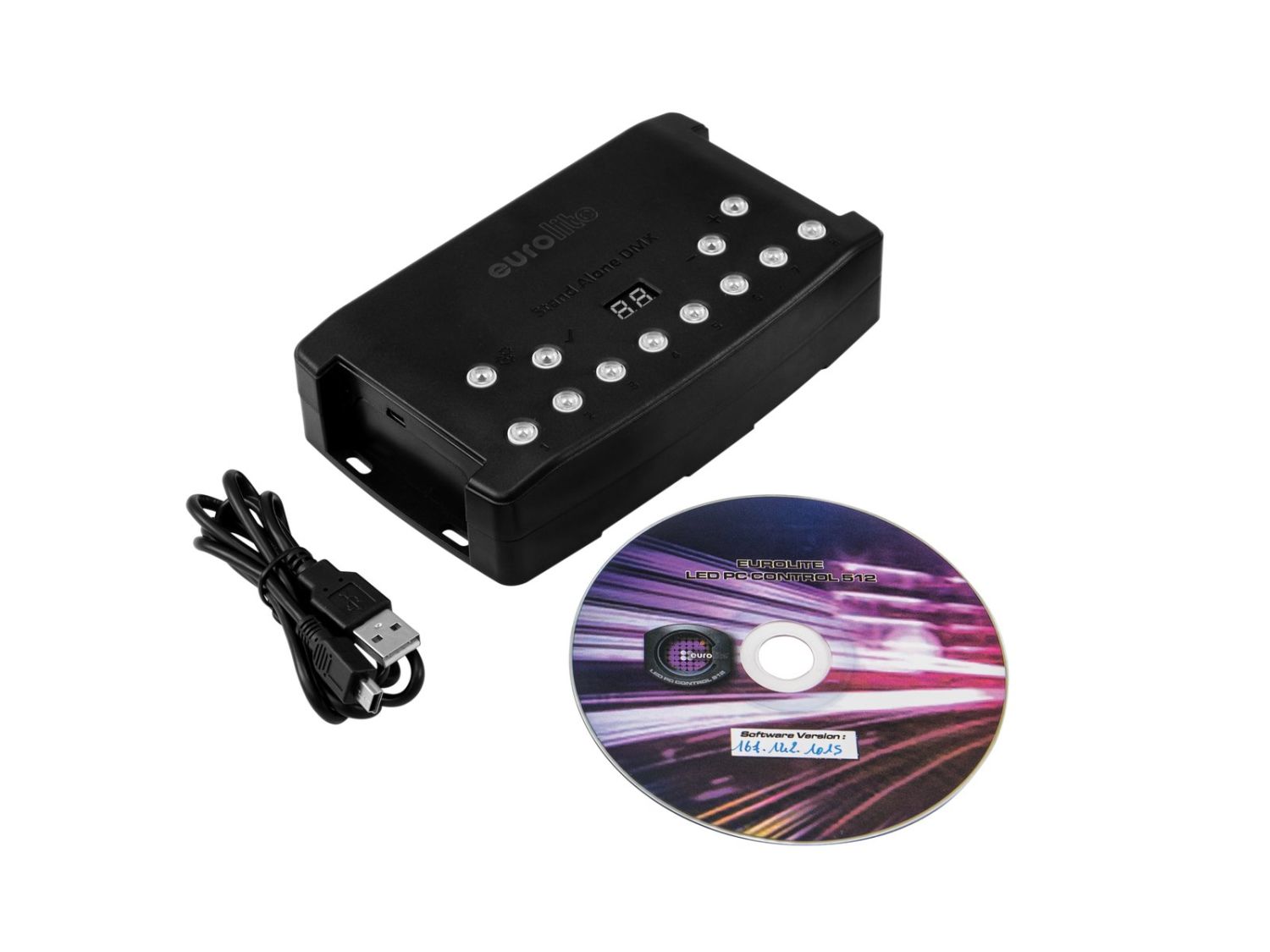 EUROLITE SAP-1024 MK2 - interfejs oświetleniowy USB z oprogramowaniem