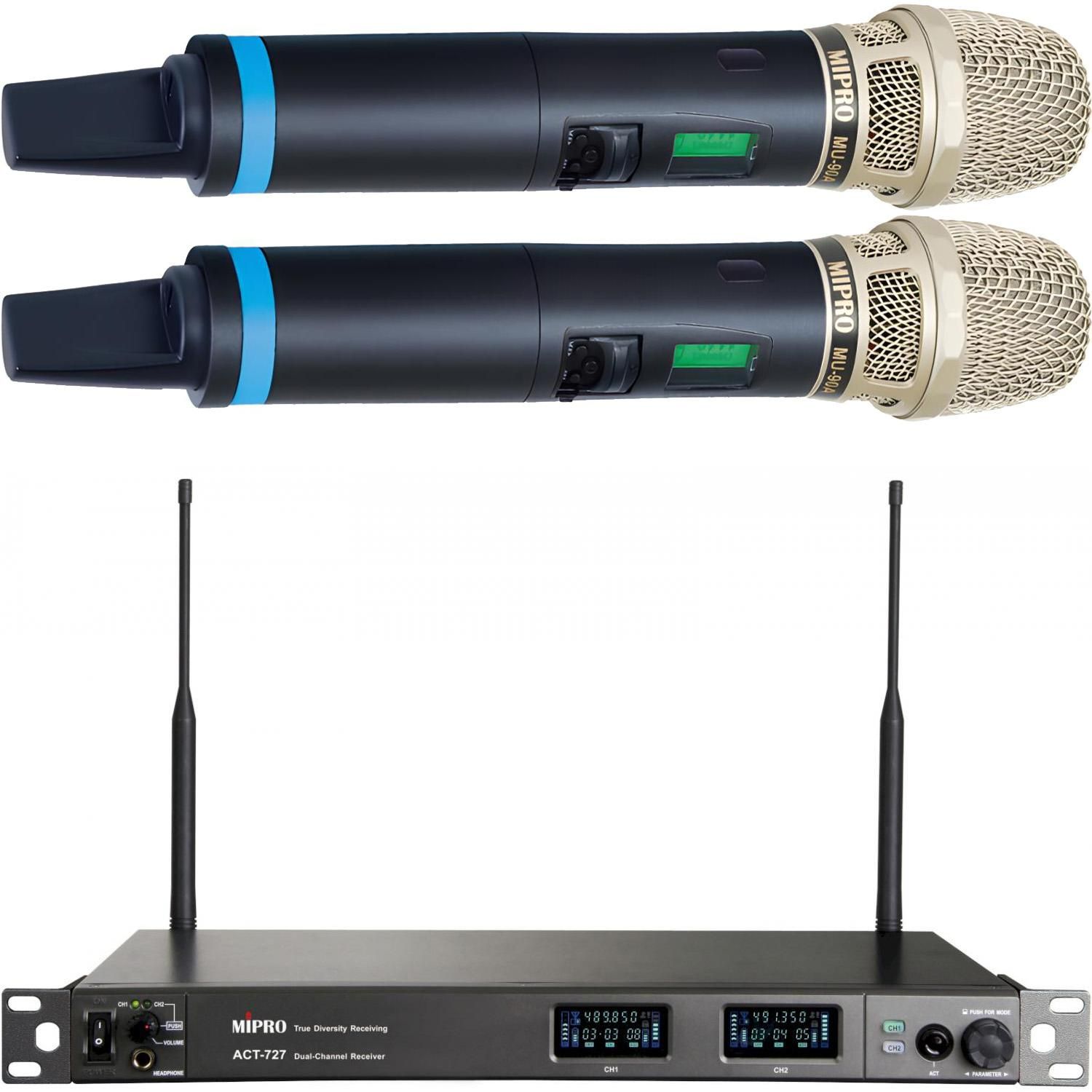 MIPRO ACT-727 (5UA) + 2x ACT-700H (5UA) - system bezprzewodowy doręczny
