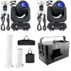 LIGHT4ME 2x VENOM SPOT 150W + DNA TOWER PRO SET + HURRICANE HAZE 1DX + kable DMX - zestaw oświetleniowy