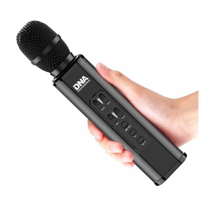 DNA KM6 BLACK mikrofon karaoke Bluetooth głośnik b DNA KM6 BLACK mikrofon karaoke Bluetooth głośnik b