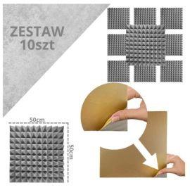 DNA AM2 GY panel akustyczny zestaw 10 szt. szary