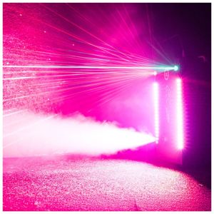  LIGHT4ME FOG LASER wytwornica dymu mgły LED efekt lasera timer pilot