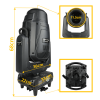 LIGHT4ME VENOM HYBRID 450 CMY głowica ruchoma LED