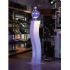 EUROLITE 2x Stage Stand 150cm curved incl. Cover and Bag, white - towery pod głowy ruchome (para)