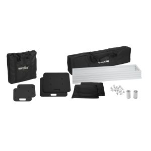 EUROLITE 2x Stage Stand 150cm incl. Cover and Bag, black - towery pod głowy ruchome (para)