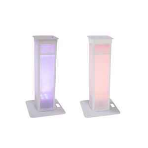 EUROLITE 2x Stage Stand variable incl. Cover and Bag, white - regulowane towery pod głowy ruchome (para)