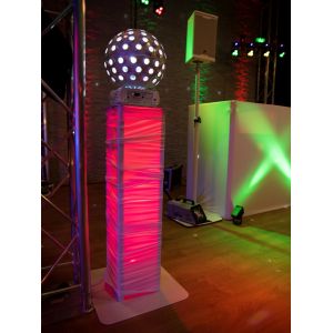 EUROLITE 2x Stage Stand variable incl. Cover and Bag, white - regulowane towery pod głowy ruchome (para)