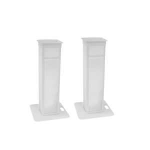 EUROLITE 2x Stage Stand variable incl. Cover and Bag, white - regulowane towery pod głowy ruchome (para)