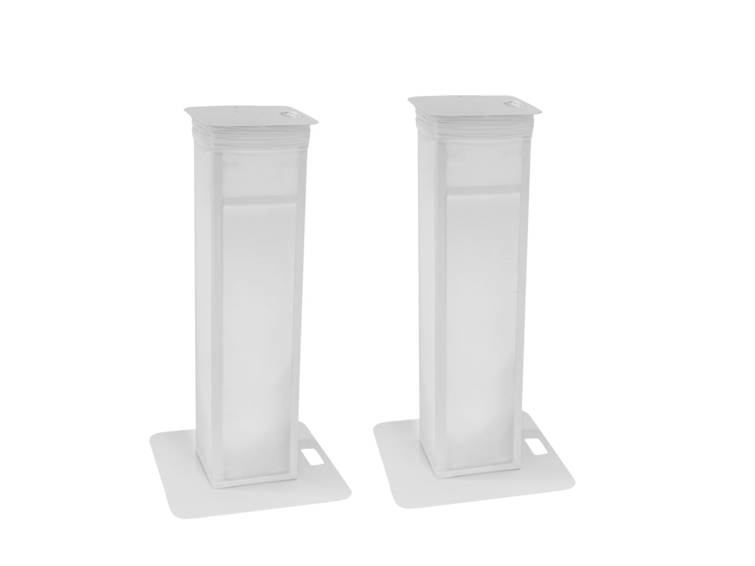 EUROLITE 2x Stage Stand variable incl. Cover and Bag, white - regulowane towery pod głowy ruchome (para)
