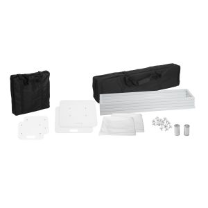 EUROLITE 2x Stage Stand 100cm incl. Cover and Bag, white - towery pod głowy ruchome (para)