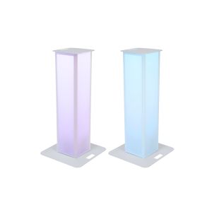 EUROLITE 2x Stage Stand 100cm incl. Cover and Bag, white - towery pod głowy ruchome (para)