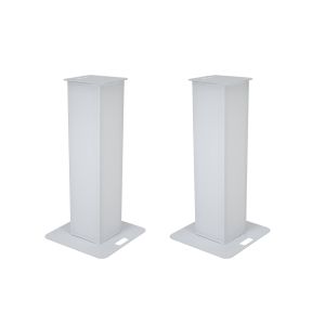 EUROLITE 2x Stage Stand 150cm incl. Cover and Bag, white - towery pod głowy ruchome (para)