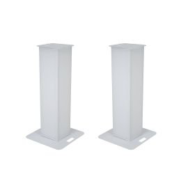 EUROLITE 2x Stage Stand 150cm incl. Cover and Bag, white - towery pod głowy ruchome (para)