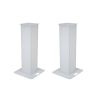 EUROLITE 2x Stage Stand 150cm incl. Cover and Bag, white - towery pod głowy ruchome (para)