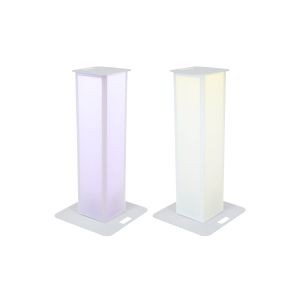 EUROLITE 2x Stage Stand 150cm incl. Cover and Bag, white - towery pod głowy ruchome (para)