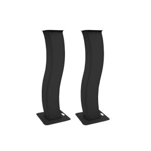 EUROLITE 2x Stage Stand 150cm incl. Cover and Bag, black - towery pod głowy ruchome (para)