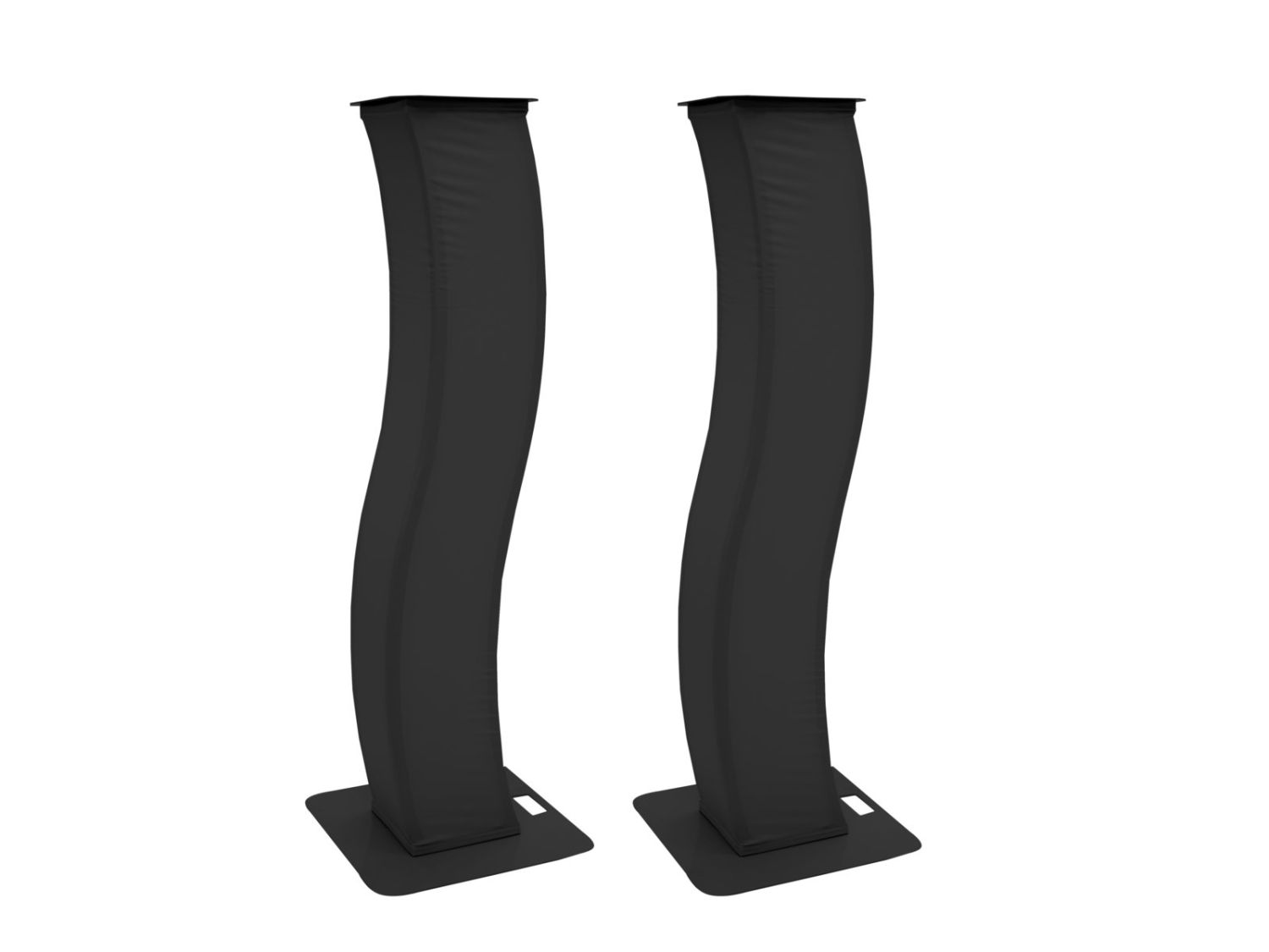 EUROLITE 2x Stage Stand 150cm incl. Cover and Bag, black - towery pod głowy ruchome (para)
