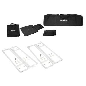 EUROLITE 2x Stage Stand variable incl. Cover and Bag, black - towery pod głowy ruchome (para)