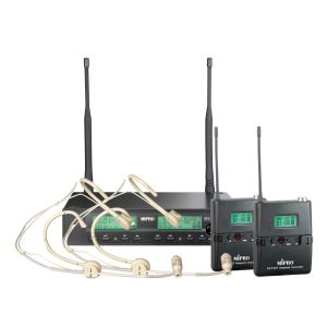 MIPRO ACT 312 B / 32 T x2 / MU 53 HNS x2 - system bezprzewodowy 2x nagłowny + 2x bodypack