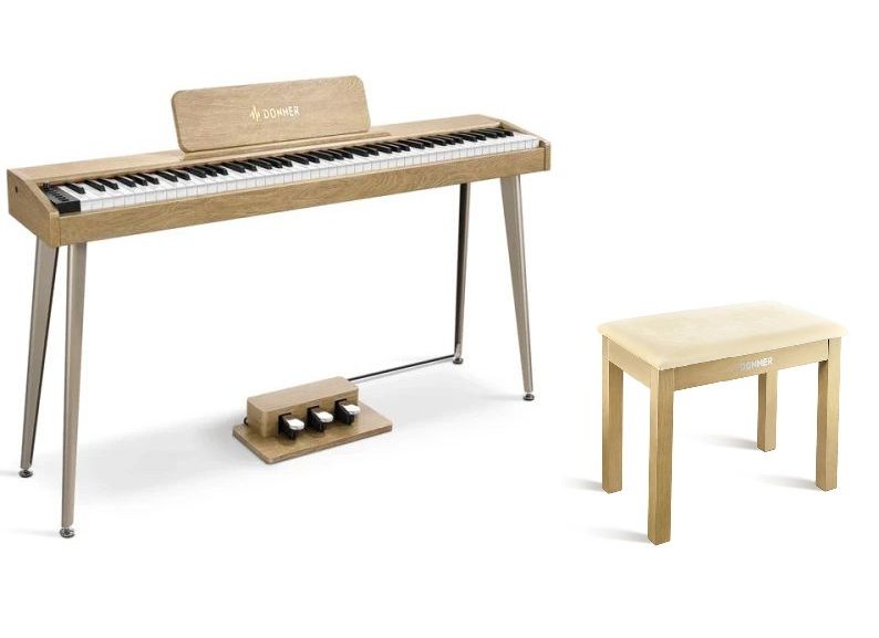 DONNER DDP-60 WOOD GRAIN - pianino cyfrowe + ława
