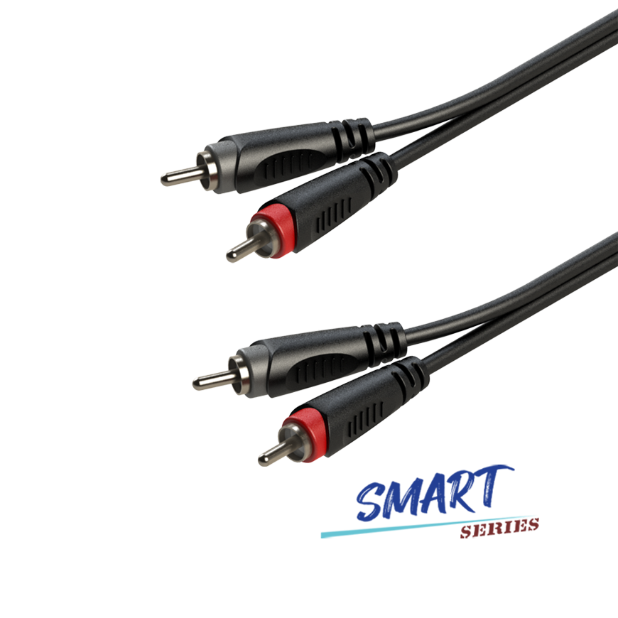 Roxtone SACC130L3 - kabel audio 2 x Wtyk RCA / 2 x Wtyk RCA 3m