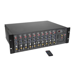 OMNITRONIC RM-1422FXA - mikser rack 2x400W, 12-kanałów, DSP FX i odtwarzacz MP3