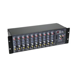 OMNITRONIC RM-1422FX - mikser rack, 12-kanałowy, DPS, FX i odtwarzacz MP3