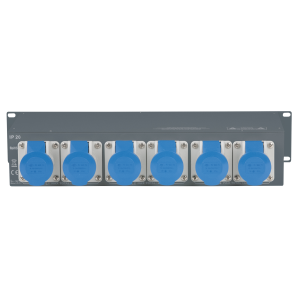 Showgear PSA-16A3C - dystrybutor zasilania (3x MCB - CEE out)