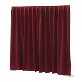 Wentex P&D Curtain Dimout 260 g/m² - kurtyna czerwona (330 x 300 cm) plisowana