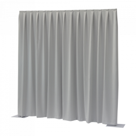 Wentex P&D Curtain Dimout 260 g/m² - kurtyna jasno-szara (330 x 300 cm) plisowana