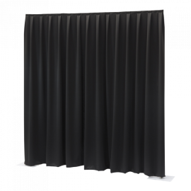Wentex P&D Curtain Dimout 260 g/m² - kurtyna czarna (330 x 400 cm) plisowana