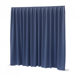 Wentex P&D Curtain Dimout 260 g/m² - kurtyna niebieska plisowana